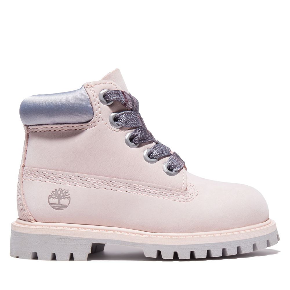 Bocanci 6-Inch Timberland Copii Roz - Toddler Premium Waterproof - Romania - INFVWL942